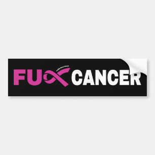 Autocollant De Voiture FU CANCER...Cancer du sein