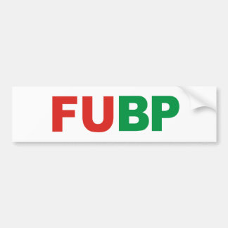 AUTOCOLLANT DE VOITURE FUBP