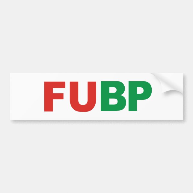 AUTOCOLLANT DE VOITURE FUBP (Devant)
