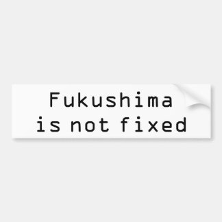 Autocollant De Voiture Fukushima n'est pas fixe