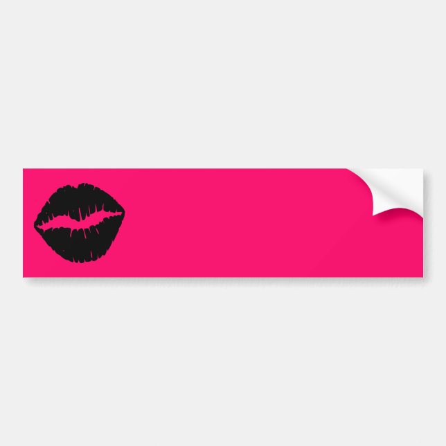 Autocollant De Voiture Fumée rose et noire (Devant)