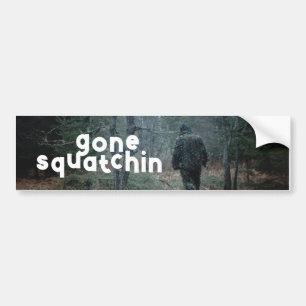 Autocollant De Voiture Fun sauvage dehors Gone Squatchin yeti Bigfoot sas