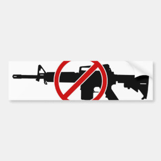 Autocollant De Voiture Fusils d'assaut d'interdiction MAINTENANT !