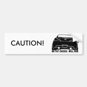 Autocollant De Voiture G37 aucun gros adhésif pour pare-chocs de poussins