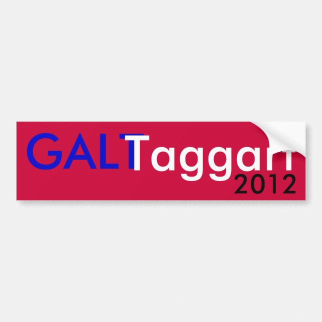 Autocollant De Voiture Galt Taggart 2012 (Devant)