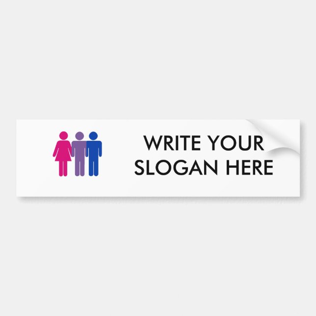 Autocollant De Voiture Garçon bisexuel (Devant)