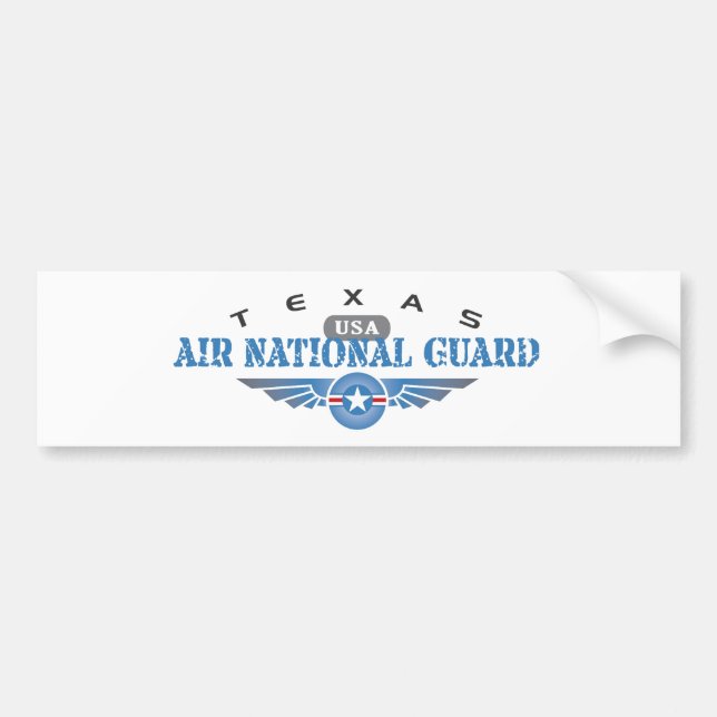 Autocollant De Voiture Garde nationale d'air du Texas (Devant)