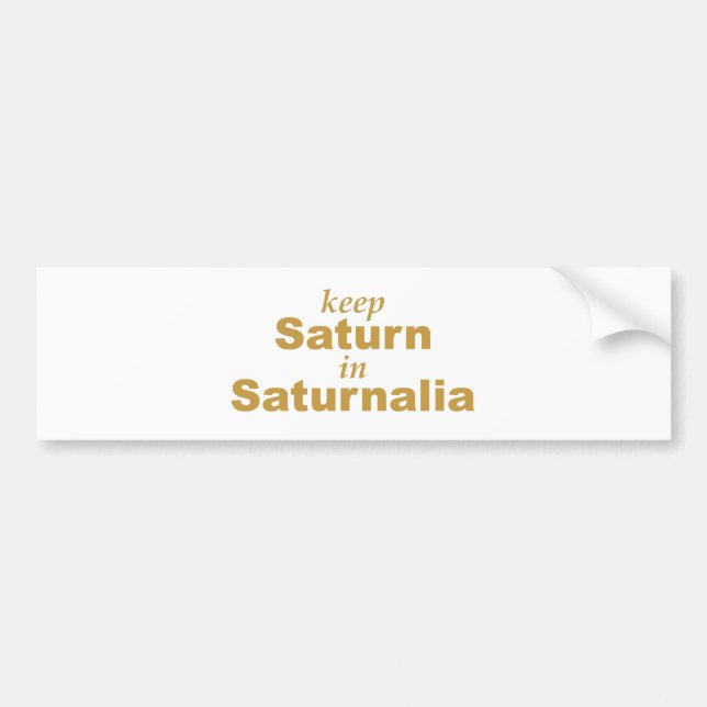 Autocollant De Voiture Garder Saturne en Saturne (Devant)