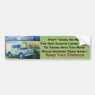 Autocollant De Voiture Gardez votre adhésif pour pare-chocs de distance