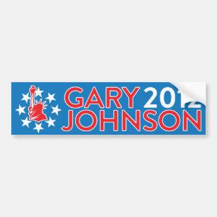 Autocollant De Voiture Gary Johnson 2012