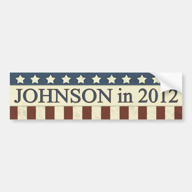 Autocollant De Voiture Gary Johnson en 2012 (Devant)