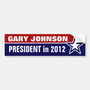 Autocollant De Voiture Gary Johnson en 2012