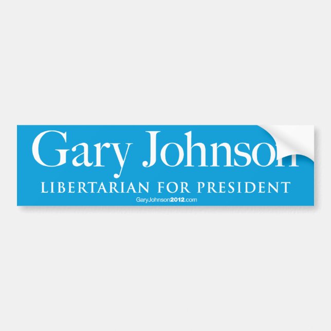Autocollant De Voiture Gary Johnson Sticker 2012 (Devant)