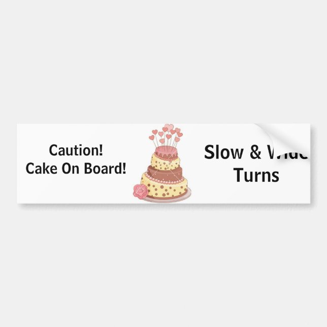 Autocollant De Voiture Gâteau à bord d'adhésif pour pare-chocs (Devant)
