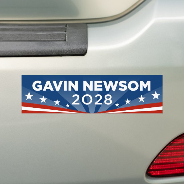 Autocollant De Voiture Gavin Newsom 2028 (En voiture)