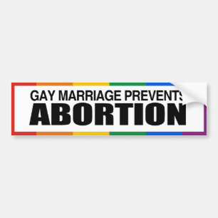 Autocollant De Voiture GAY MARRIAGE PREVENTS ABORTION -.png