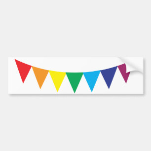 Autocollant De Voiture Gay pride rainbow flag bumper sticker