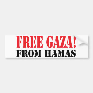 Autocollant De Voiture GAZA libre de HAMAS