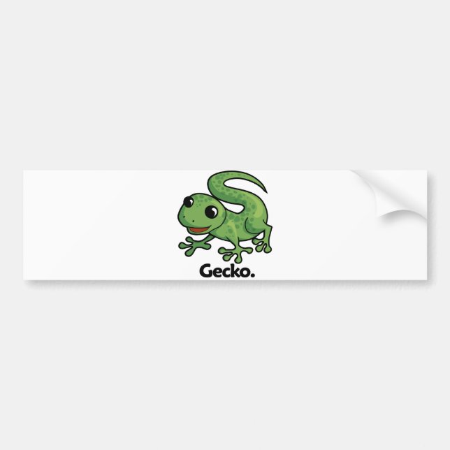 Autocollant De Voiture Gecko. de Gecko (Devant)