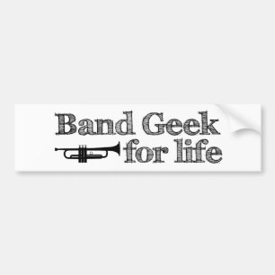 Autocollant De Voiture Geek de bande de trompettes