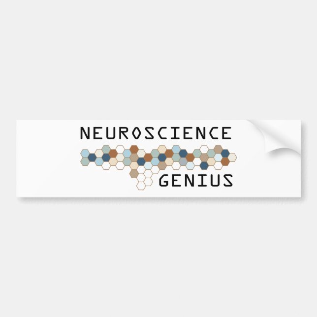Autocollant De Voiture Génie de neurologie (Devant)