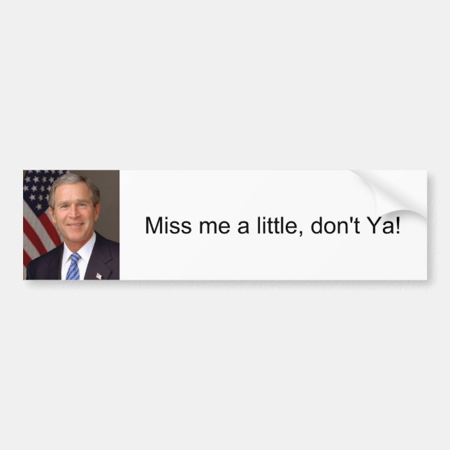 Autocollant De Voiture George W. Bush (Devant)