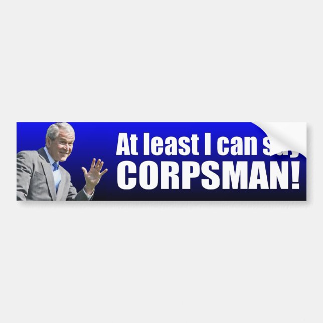 Autocollant De Voiture George W. Bush : Corpsman (Devant)