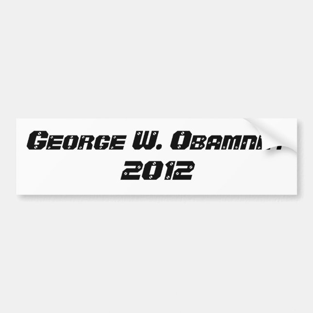 Autocollant De Voiture George W. Obamney pour le président (Devant)