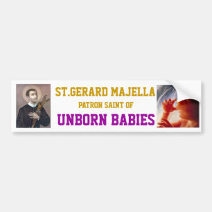 AUTOCOLLANT DE VOITURE GERARD MAJELLA DE ST