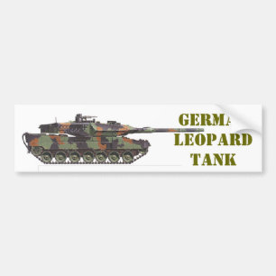 AUTOCOLLANT DE VOITURE GERMAN LEOPARD TANK.