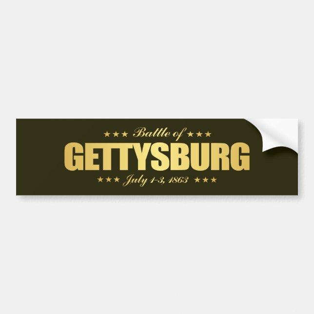 Autocollant De Voiture Gettysburg (FH2) (Devant)
