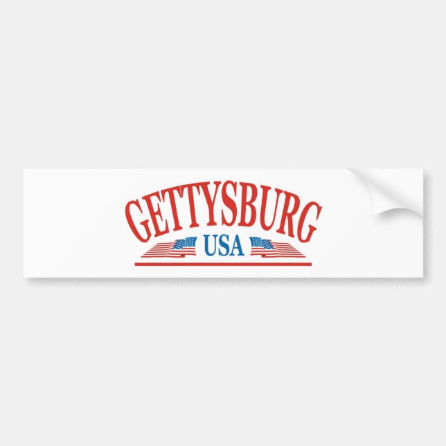 Autocollant De Voiture Gettysburg Pennsylvanie Etats-Unis (Devant)