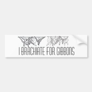 Autocollant De Voiture gibbons brachiating, gibbons brachiating (3), I…