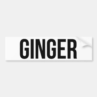 Autocollant De Voiture Gingembre