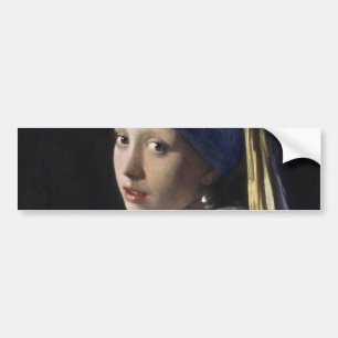 Autocollant De Voiture Girl with a Pearl Earring by Johannes Vermeer