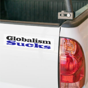 Autocollant De Voiture Globalism Sucks