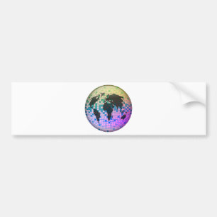 Autocollant De Voiture Globe de pixel