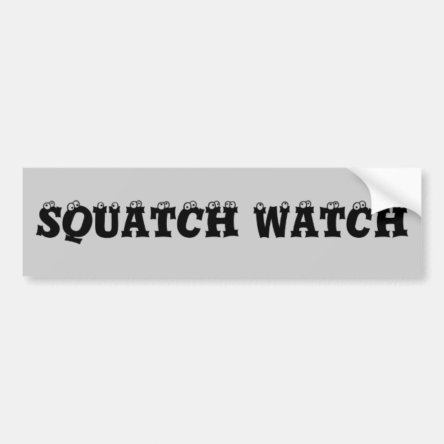 Autocollant De Voiture Globes oculaires de montre de Squatch (Devant)