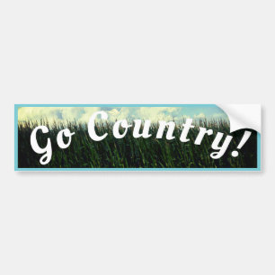 Autocollant De Voiture Go Country - Country Corn Field Ver.3