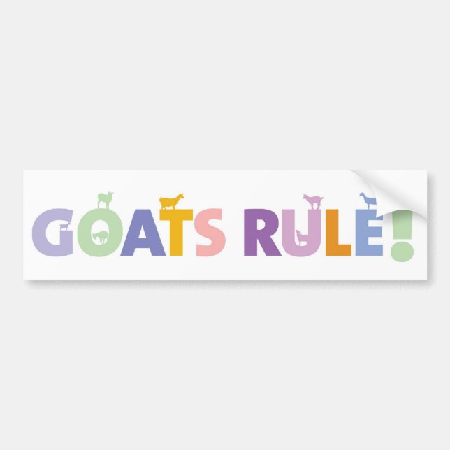 AUTOCOLLANT DE VOITURE GOATSRULE.CR (Devant)
