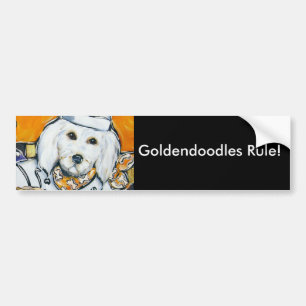 Autocollant De Voiture Goldendoodle