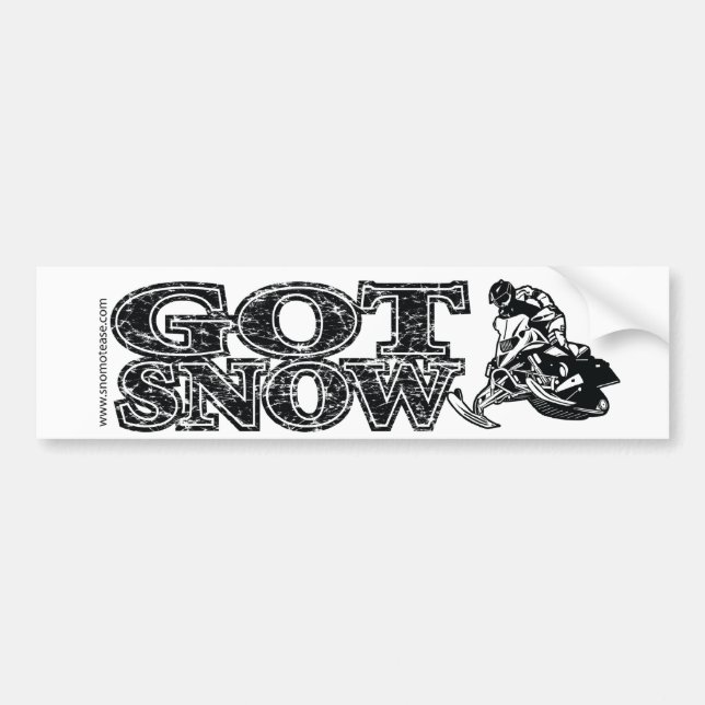 AUTOCOLLANT DE VOITURE GOT-SNOW-BLACK-BUMPER (Devant)