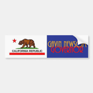 Autocollant De Voiture Gouverneur 2018 de Gavin NEWSOM