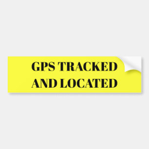 Autocollant De Voiture GPS a dépisté et a localisé l'autocollant