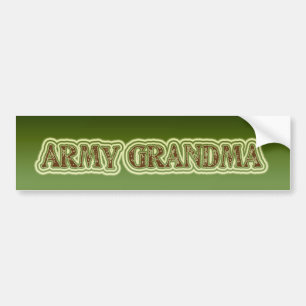 Autocollant De Voiture Grand-maman d'armée