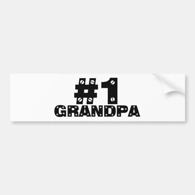 Autocollant De Voiture Grand-papa #1 (Devant)