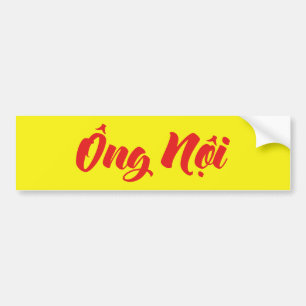 Autocollant De Voiture Grand-père vietnamien (paternel) - Ông Noi