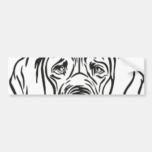Autocollant De Voiture Grand visage Dane
