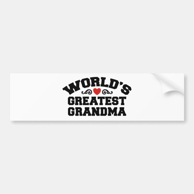 Autocollant De Voiture Grande grand-mère du monde (Devant)
