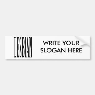 AUTOCOLLANT DE VOITURE GRANDE LESBIENNE